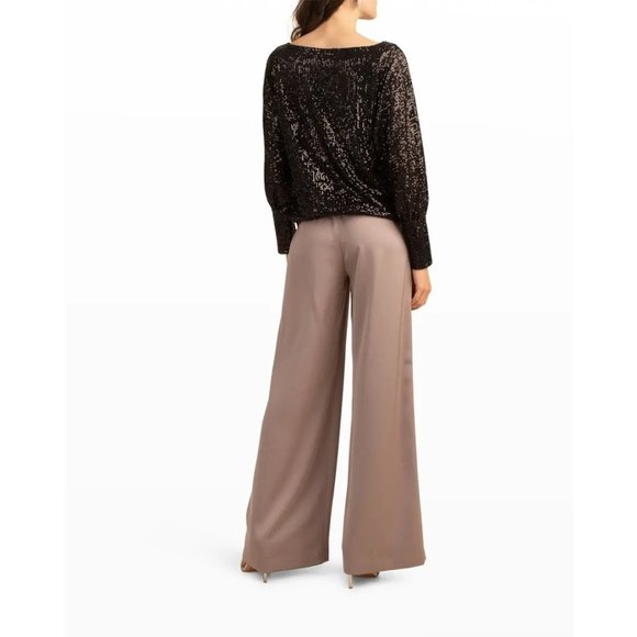 TRINA TURK Long Wide-Leg Weekend Pants in Chanterelle - Picture 4 of 5